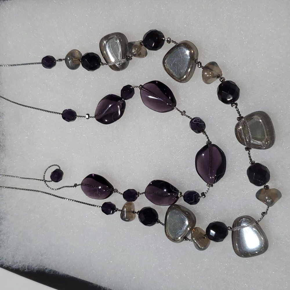 Double strand necklace from the paper store